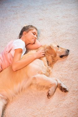 Girl with Labrador Girl with Labrador