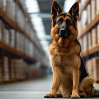 guard-dog-in-warehouse